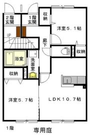 エルメゾンシオン Bの間取り画像