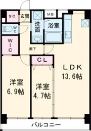 ZENITH BURGE（ゼニス バージュ）の間取り画像