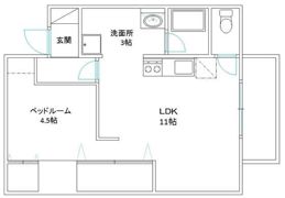 コーポレーションT＆Tの間取り画像