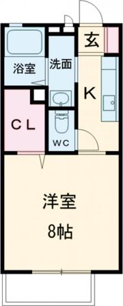 パインヒルズ B棟の間取り画像