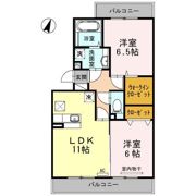 レイクサイド Bの間取り画像