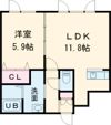 アンビション白鳥Ⅱの間取り画像