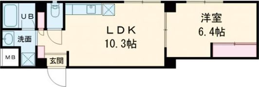 ヒルヴィスタ三滝の間取り画像