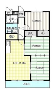 第二西垣ハイツの間取り画像