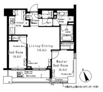 パークキューブ代々木富ヶ谷の間取り画像