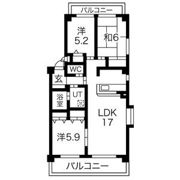 グリーンタウン宮地B棟の間取り画像