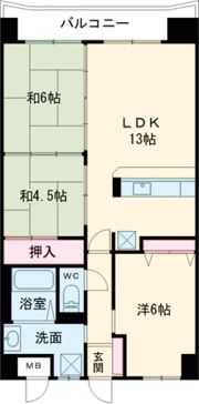 ウイング御船Ⅱの間取り画像