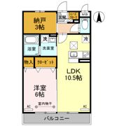 プランドール谷中 Aの間取り画像