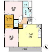 リリー オブ ザ バリーの間取り画像