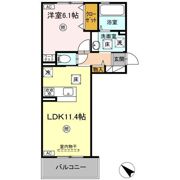 DーROOM清水新地の間取り画像
