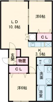 キューブⅤの間取り画像