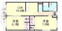 ラピス新倉敷駅前の間取り画像