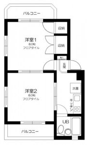 ガーデンスクエア平和台の間取り画像