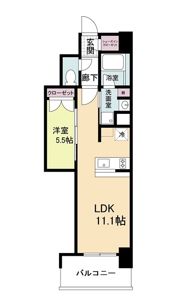 リビオメゾン新大阪の間取り画像