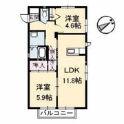 シャーメゾン湯布田の間取り画像