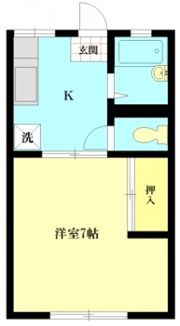 パナハイツ石井Aの間取り画像