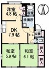 ハイツ西光寺 C棟の間取り画像