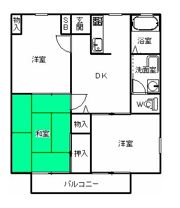 ナガオハイツの間取り画像