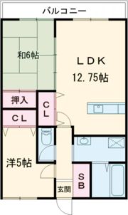ルミエールガーデンI番館の間取り画像