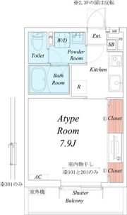 リブリ・Rosemaryの間取り画像