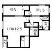 LEE SPACE 平岸Aの間取り画像