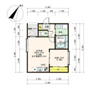 ハーモニーテラス開平町Ⅲ(開平町一丁目・一柳通一丁目B)の間取り画像
