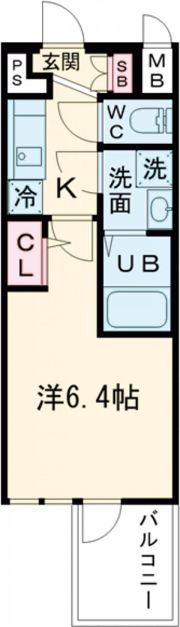 エスリード神戸三宮ヒルズの間取り画像