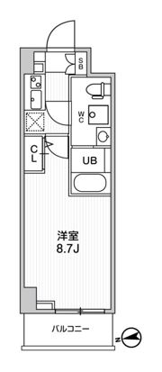 ｼﾞｪﾉｳﾞｨｱ新高島平ｽｶｲｶﾞｰﾃﾞﾝの間取り画像