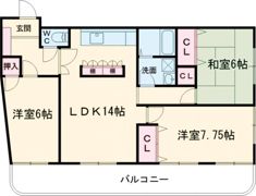 鳳幸マンションの間取り画像