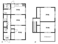 大津区真砂町戸建の間取り画像