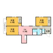 ラ・ベイ柏原の間取り画像