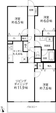 TRガーデン蕨の間取り画像