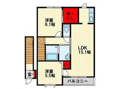 グランドゥール大地 Aの間取り画像