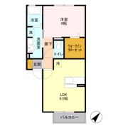 ラピス・コート Aの間取り画像