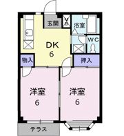 エルデイム長谷川Ⅱの間取り画像