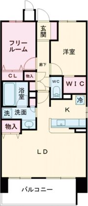 エスリード高田駅前の間取り画像