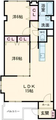メゾンソレイユの間取り画像