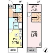CasaJR箱崎Ⅱの間取り画像