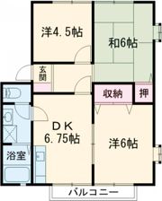 ベルメゾンⅠの間取り画像