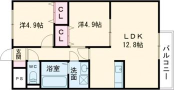 MISTRAL北条宮の町の間取り画像