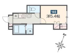 MELDIA矢川Ⅱの間取り画像