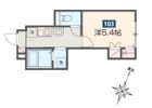 MELDIA矢川Ⅱの間取り画像