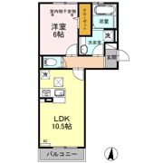 ﾛｲｼﾞｪﾝﾄﾊﾟｰｸｽ ﾚｲｸﾀｳﾝ Ⅲ Cの間取り画像