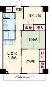 サンハイツ大和第2の間取り画像