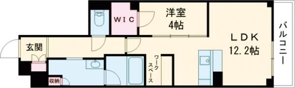 シャーメゾン京都御所西の間取り画像