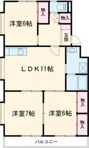 パークサイド・カワセの間取り画像