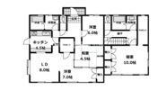 笠幡RC造二世帯住宅の間取り画像