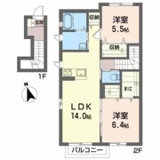 プロヌーブ城西 Aの間取り画像