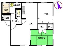 サンディアス児玉 B棟の間取り画像