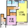 リーブルファイン新田町 2号棟の間取り画像